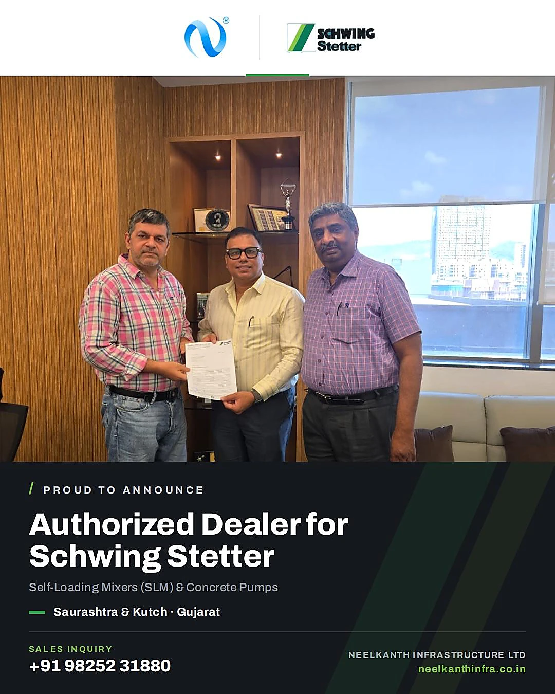 Authorised dealer announcement card